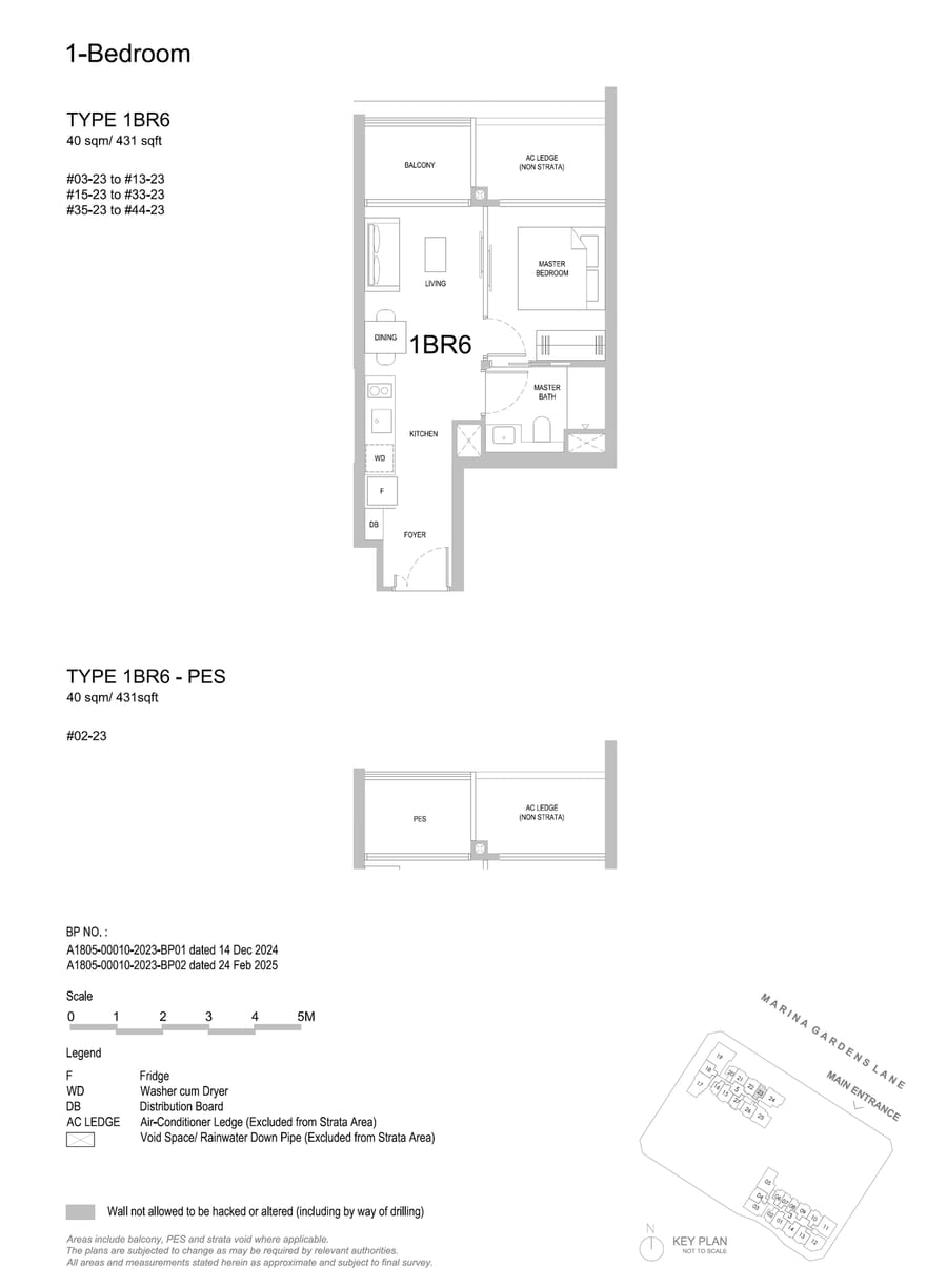 Floor plan 1BR6 — 1 Bedroom