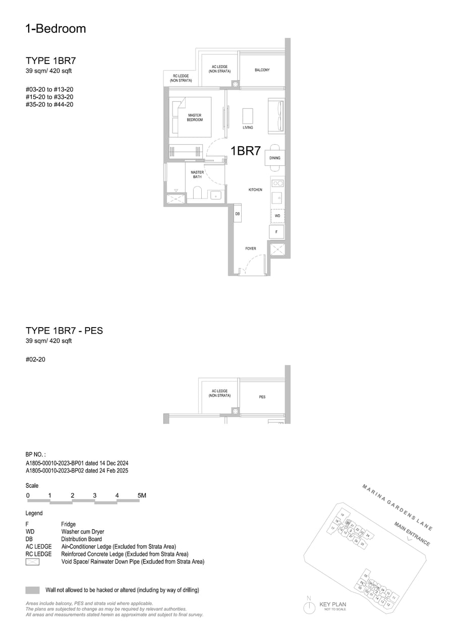 Floor plan 1BR7 — 1 Bedroom