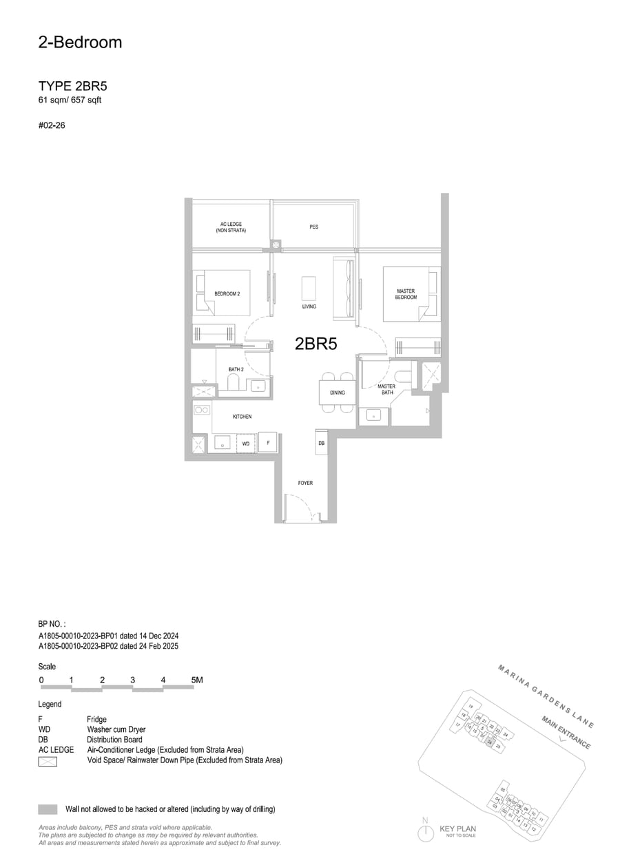 Floor plan 2BR5 — 2 Bedroom