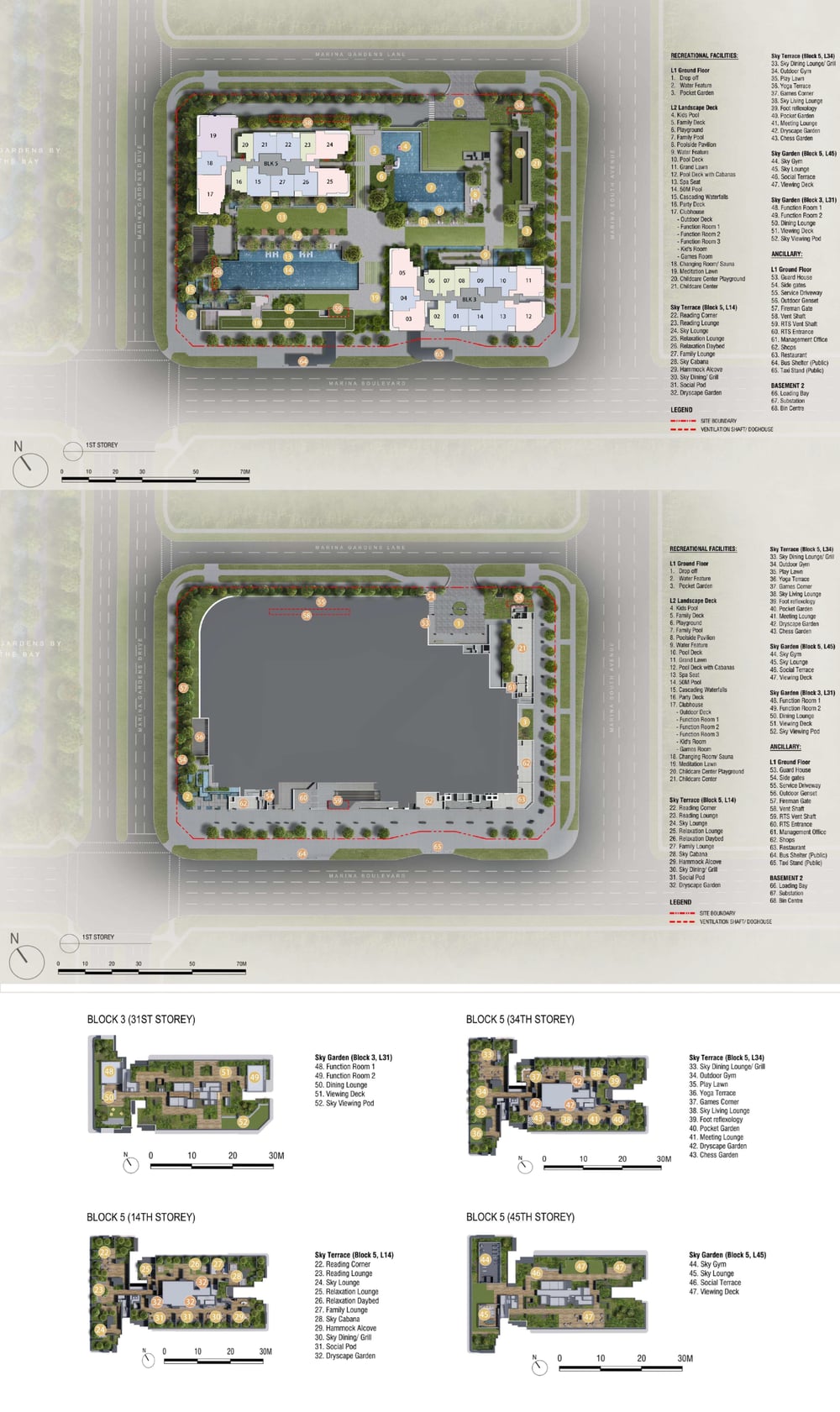 One Marina Gardens — site plan