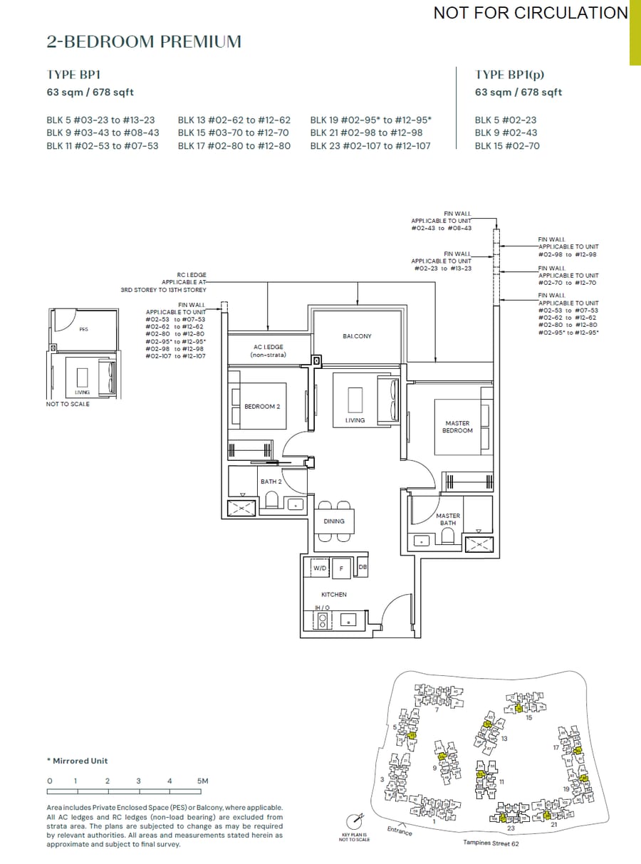 Floor plan BP1 — 2 BEDROOM PREMIUM