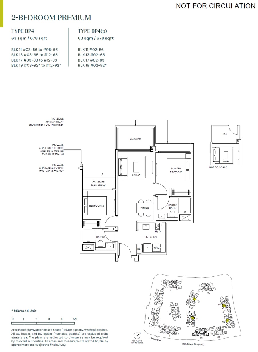 Floor plan BP4 — 2 BEDROOM PREMIUM