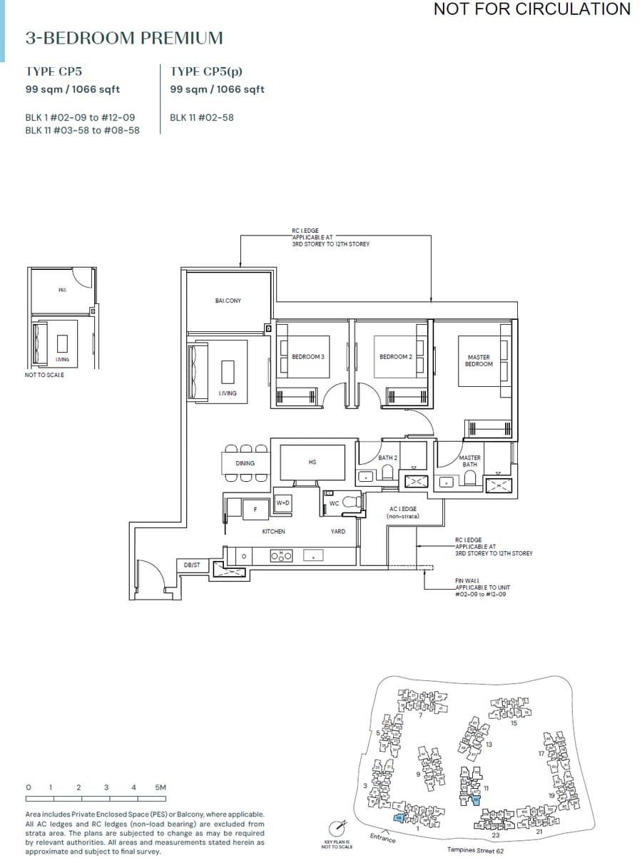 Floor plan CP5 — 3 BEDROOM PREMIUM