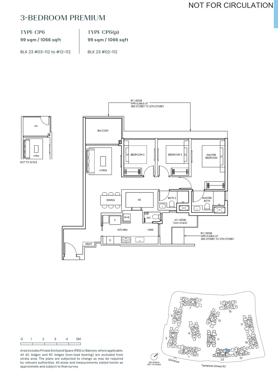 Floor plan CP6 — 3 BEDROOM PREMIUM