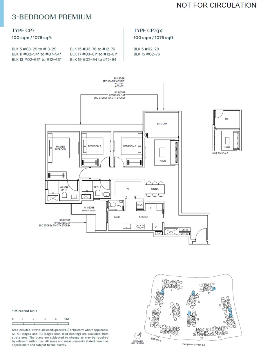 Floor plan CP7 — 3 BEDROOM PREMIUM