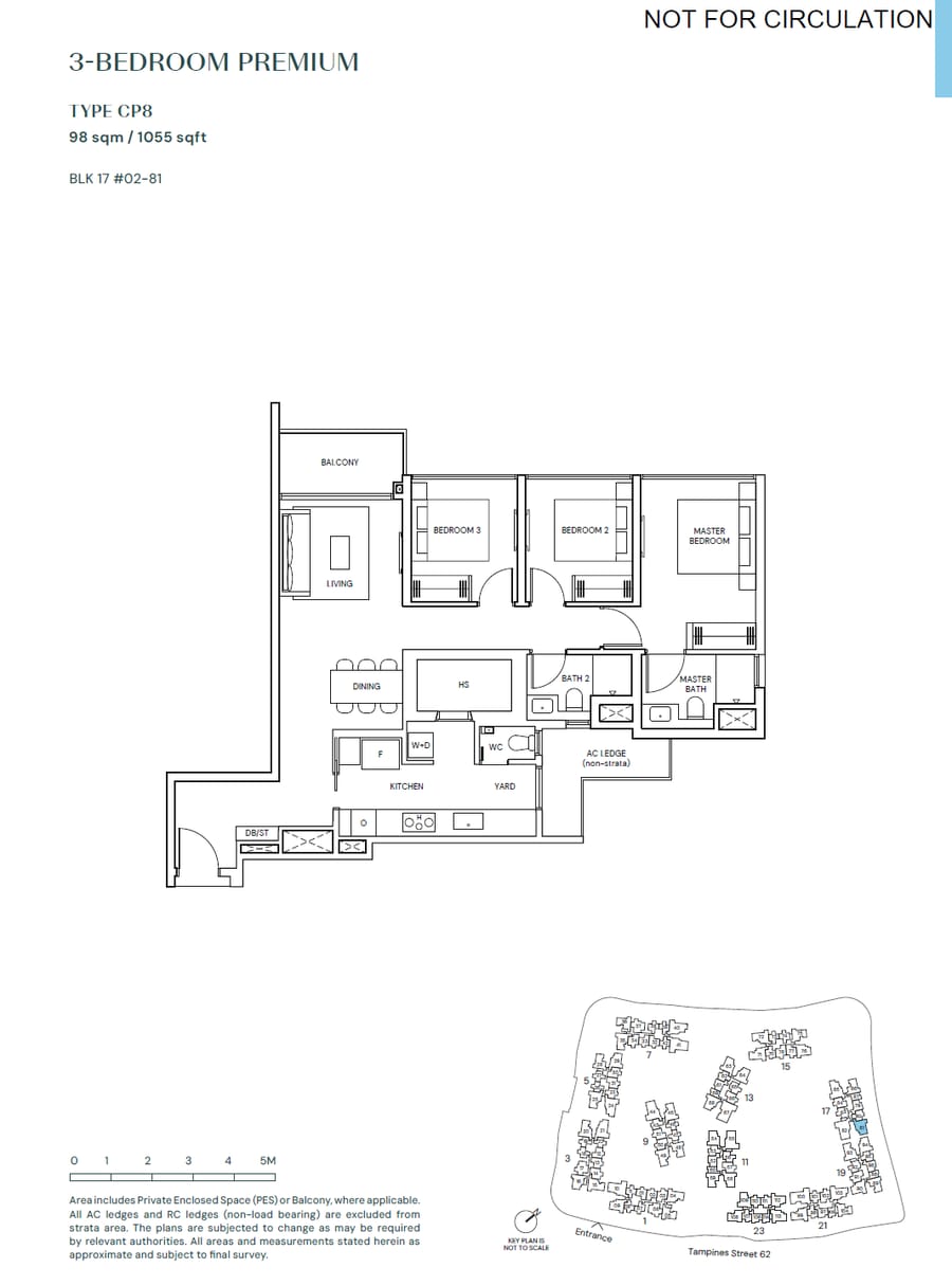 Floor plan CP8 — 3 BEDROOM PREMIUM
