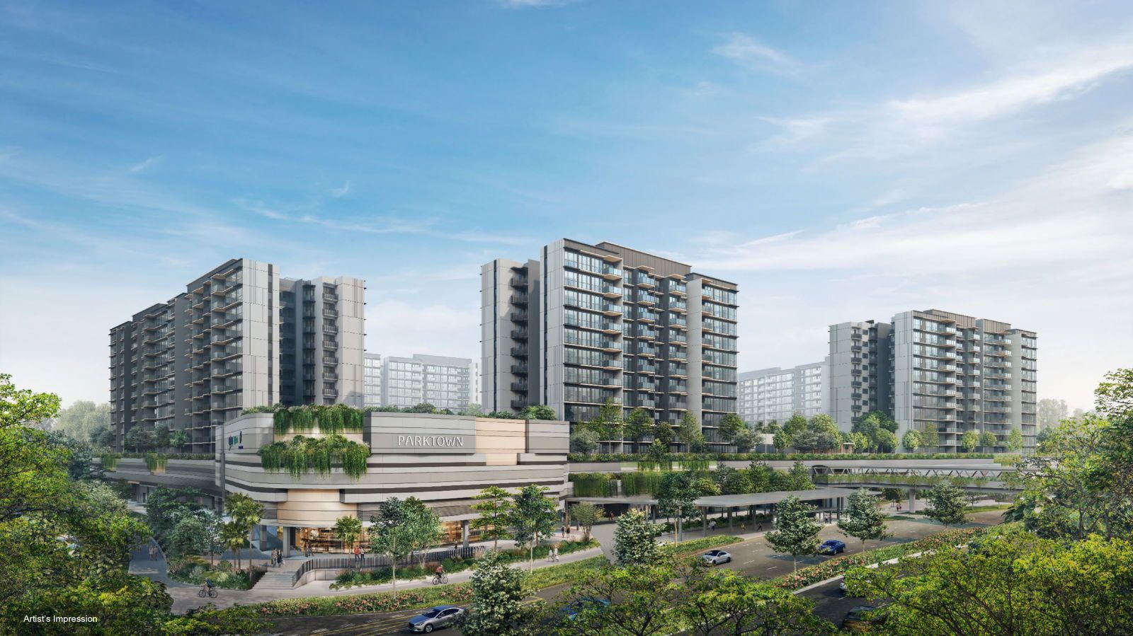 Parktown Residence — artist's impression of the integrated development in Tampines