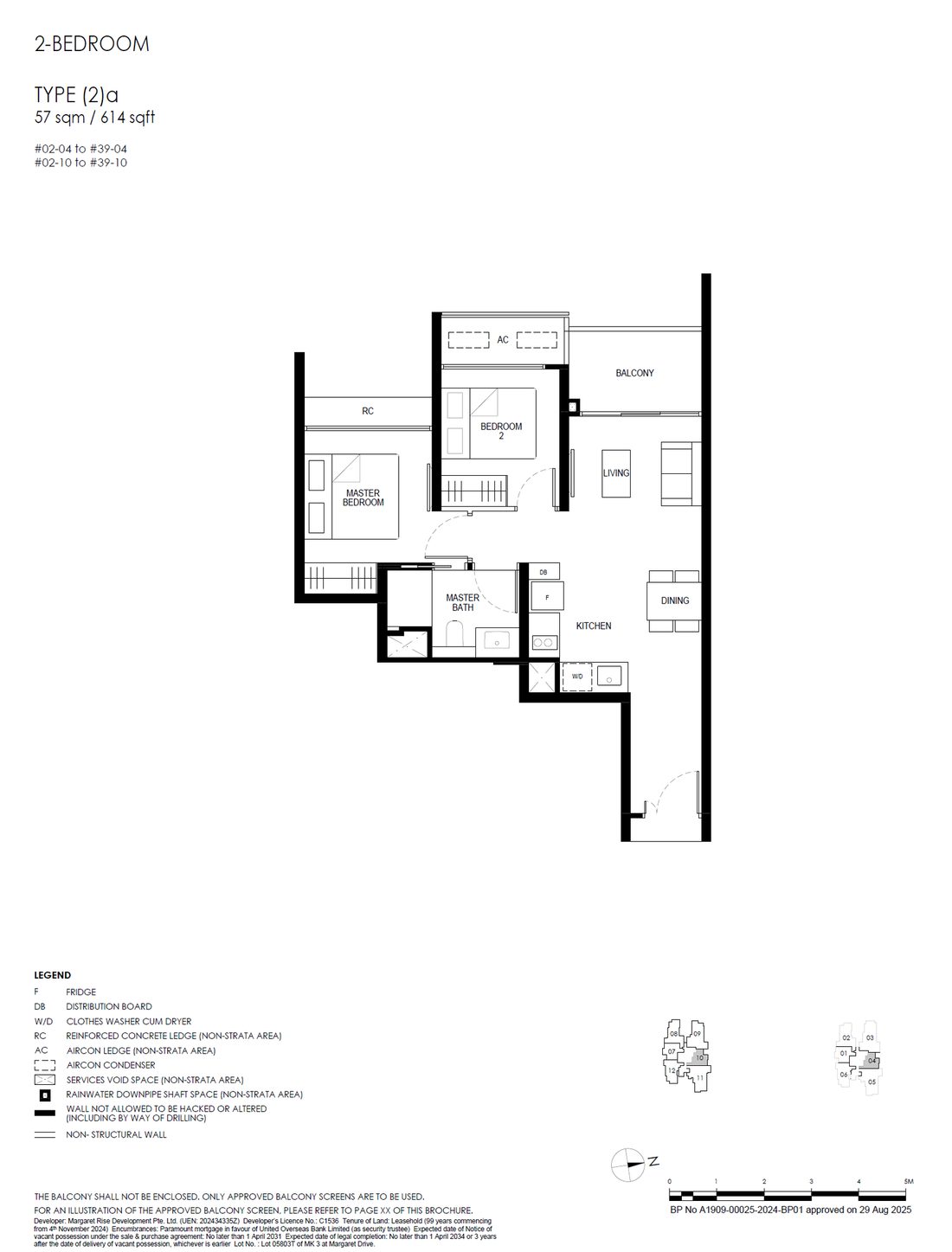 Floor plan (2)a — 2 Bedroom, Penrith