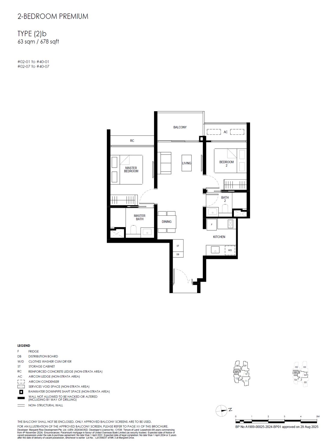 Floor plan (2)b — 2 Bedroom Premium, Penrith