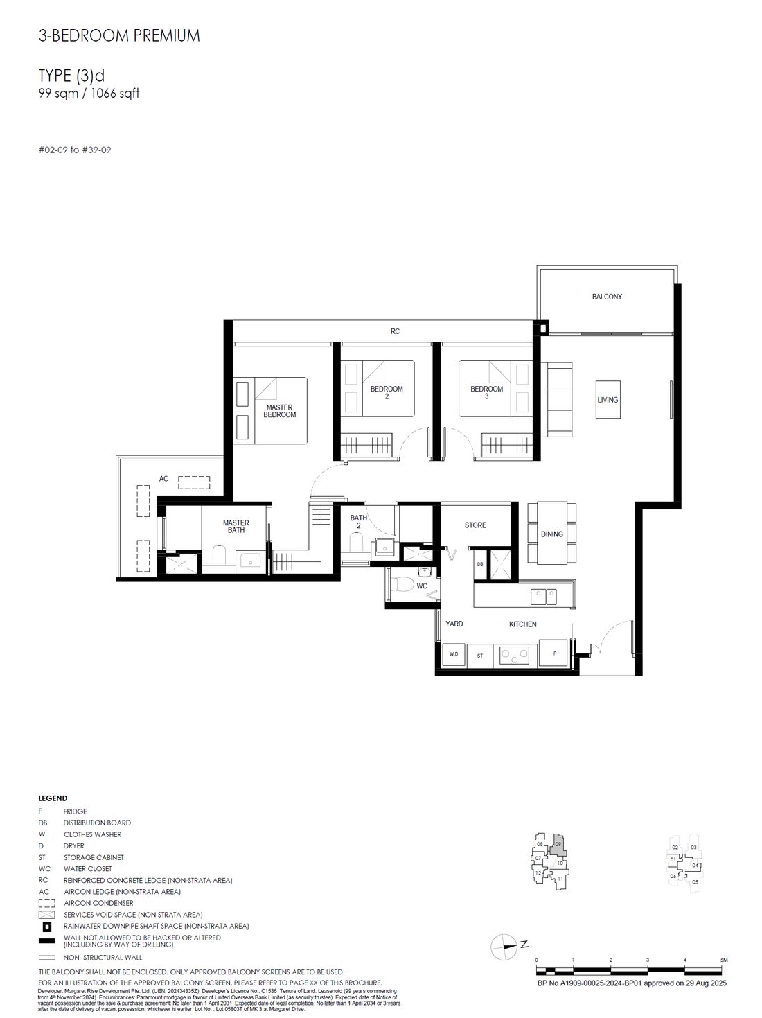Floor plan (3)d — 3 Bedroom Premium, Penrith