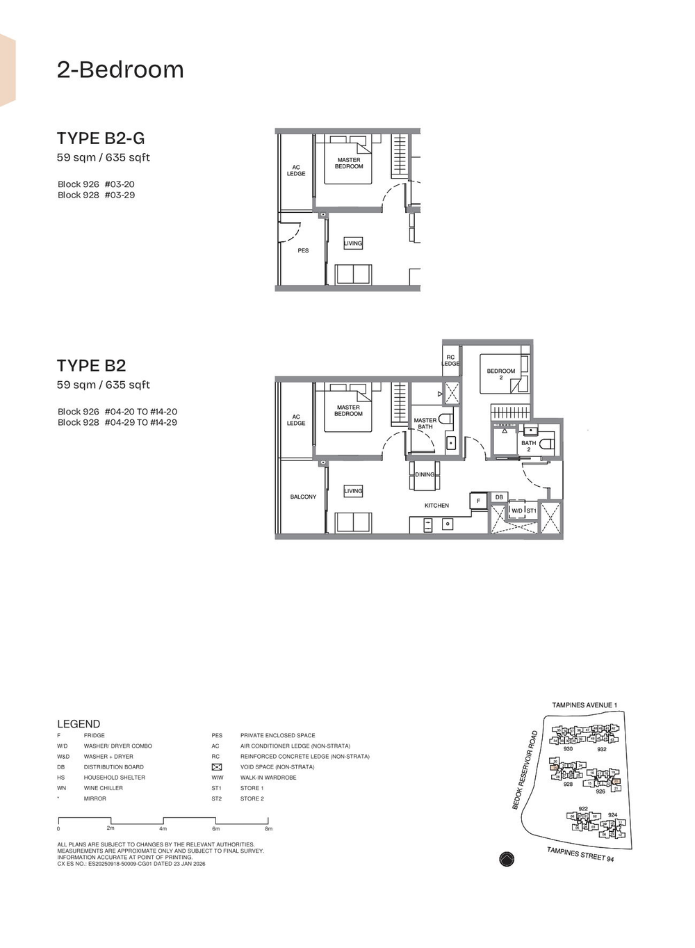 Floor plan B2 — 2 Bedroom