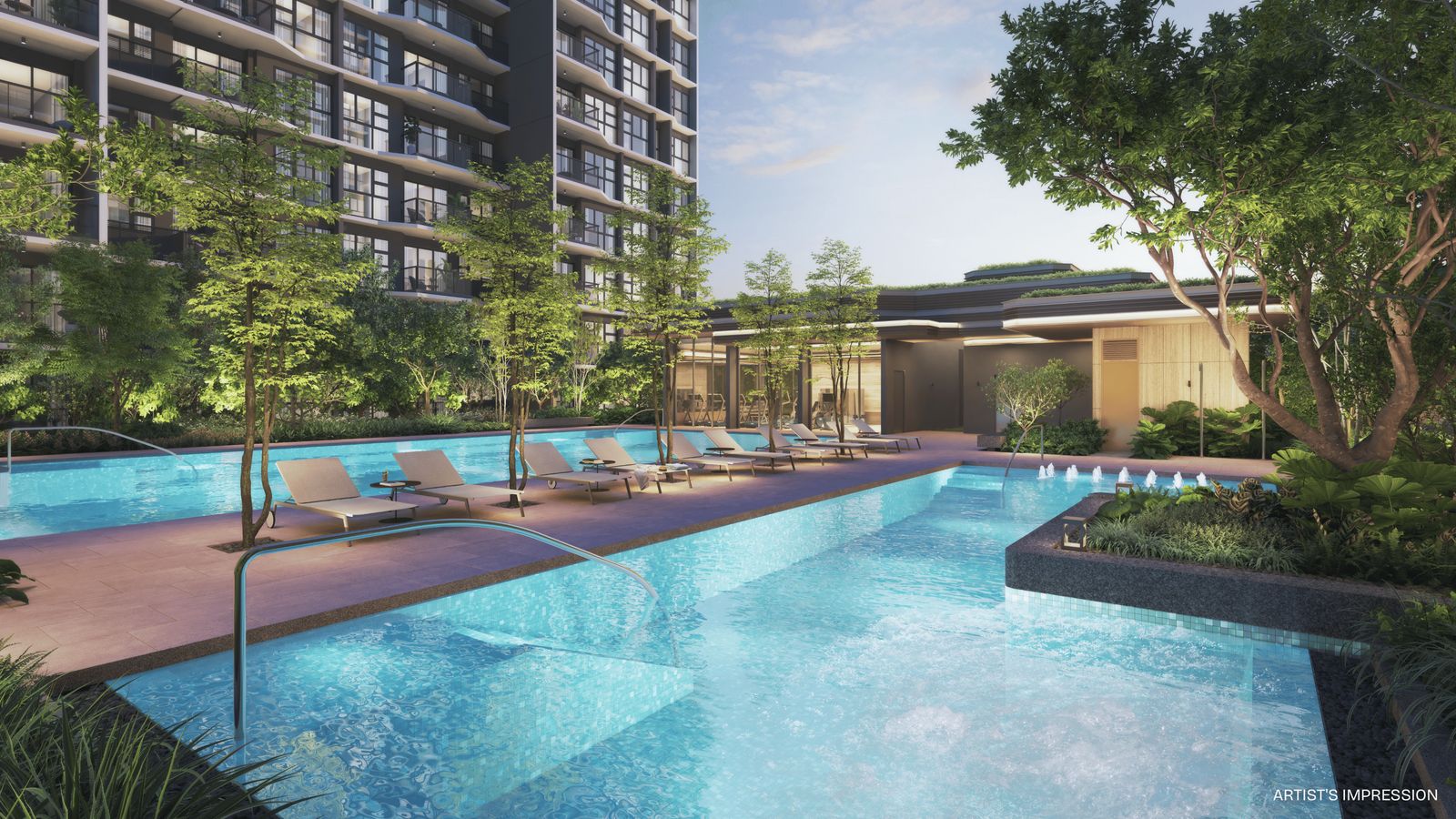 Pinery Residences — Hydrotherapy Pool, artist's impression