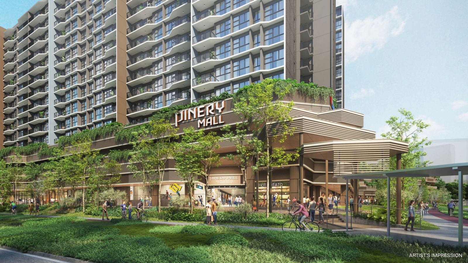 Pinery Residences — Pinery Mall, artist's impression