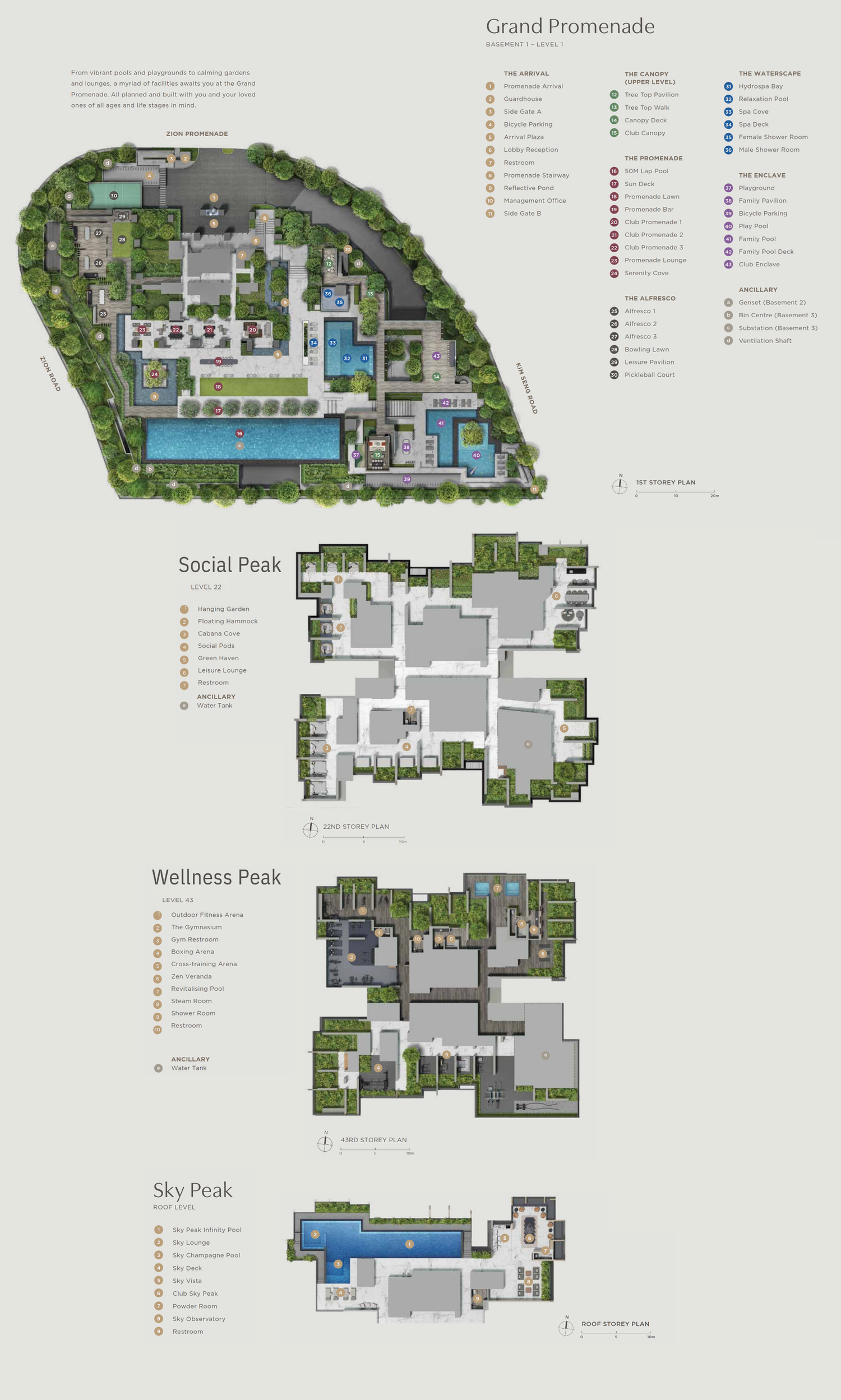 Promenade Peak — site plan