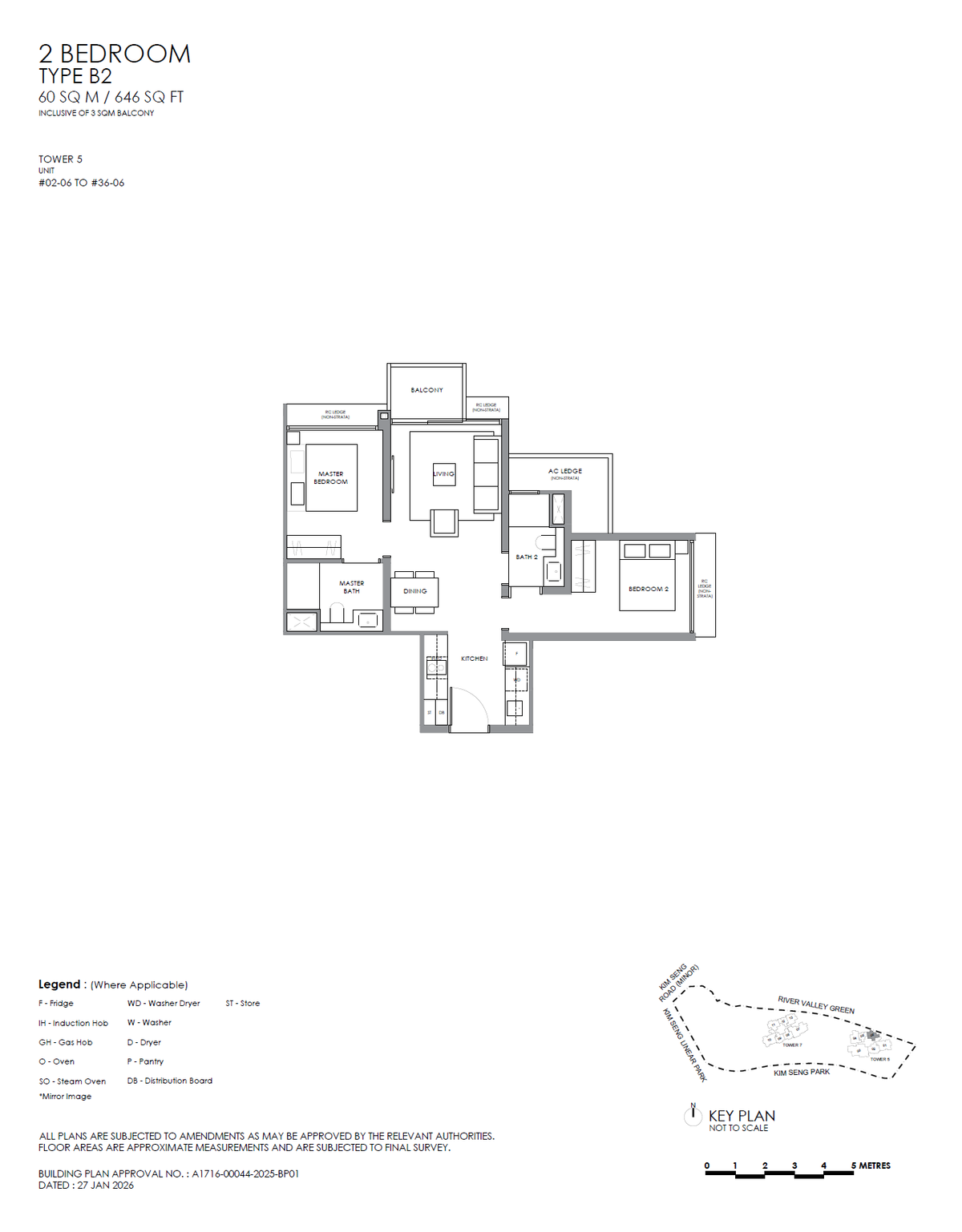 Floor plan B2 — 2 Bedroom