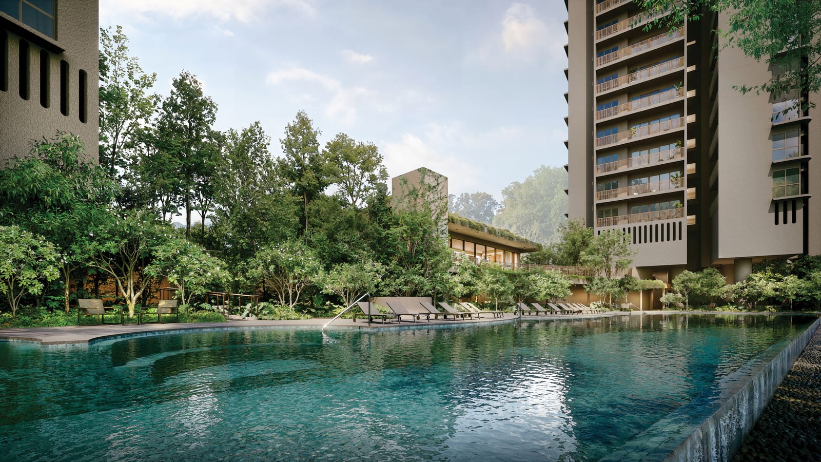 50m infinity pool