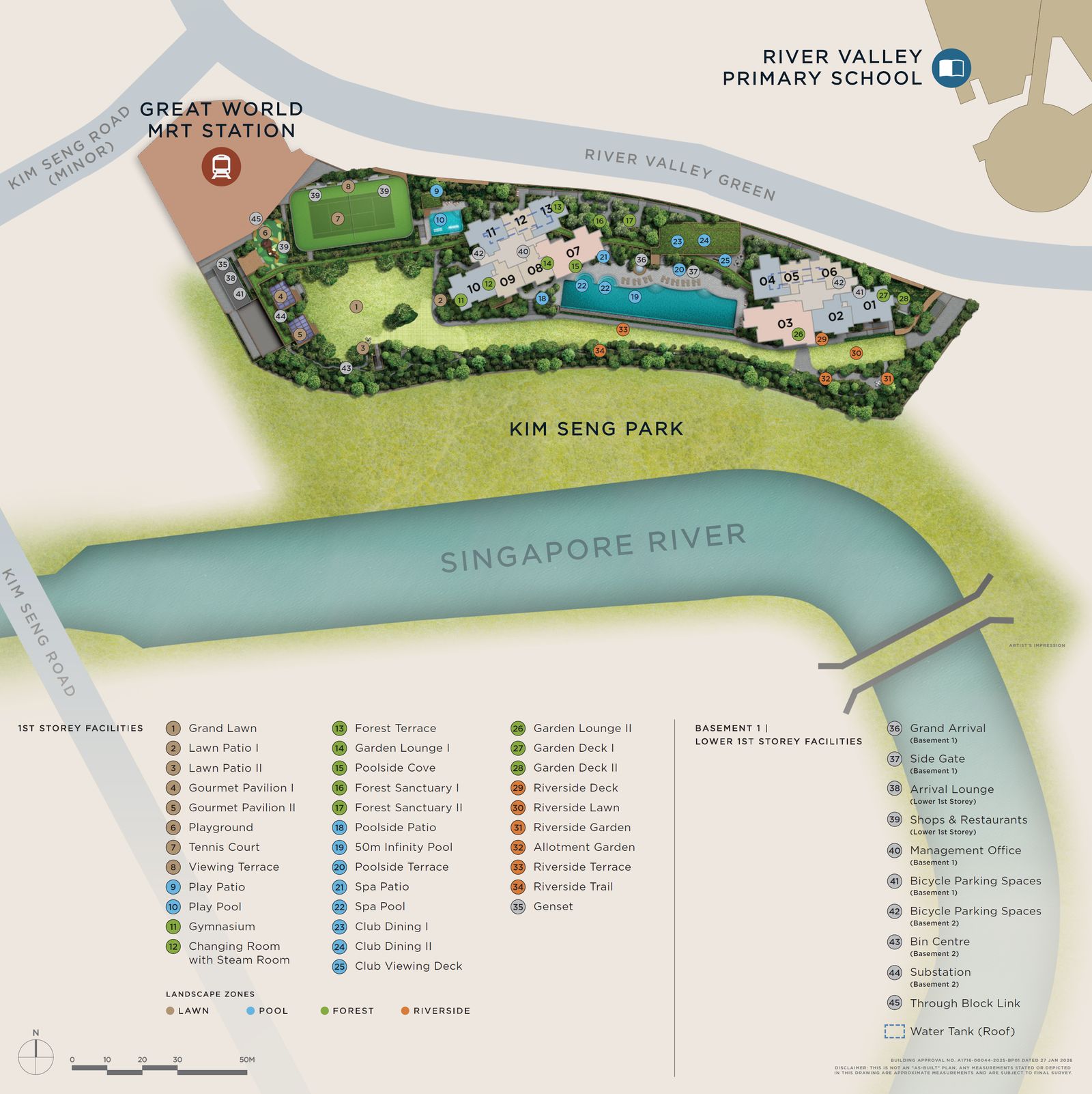 River Modern — site plan