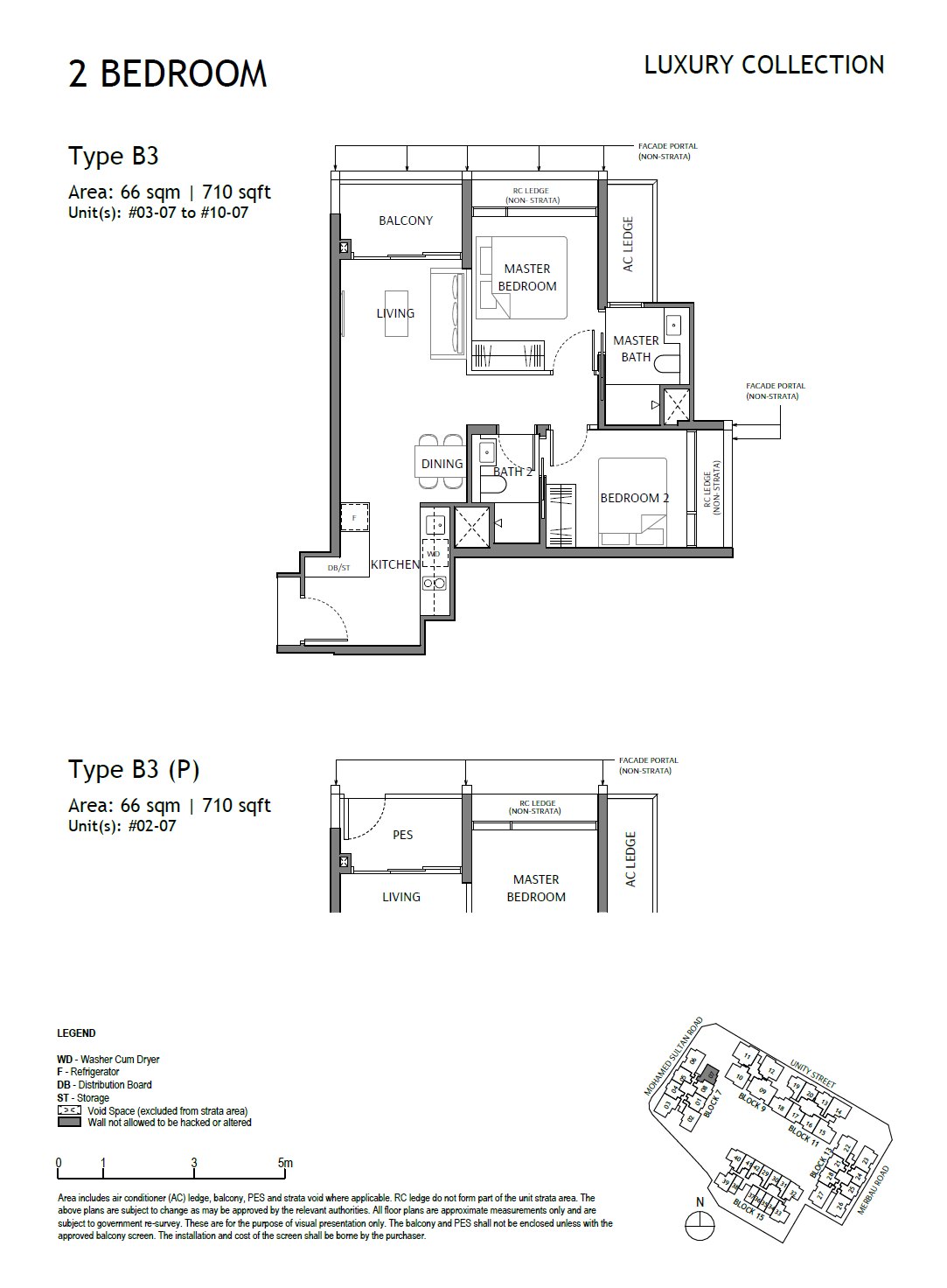 Floor plan B3 — 2 Bedroom · The Robertson Opus