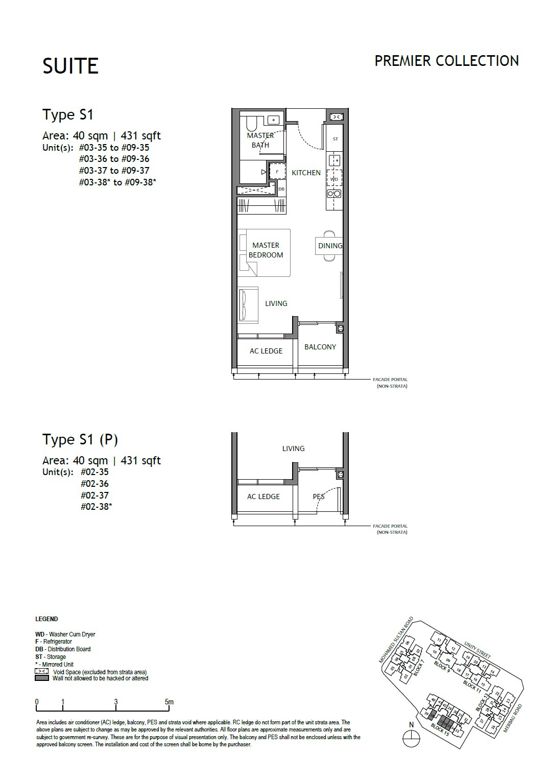 Floor plan S1 — Suite · The Robertson Opus