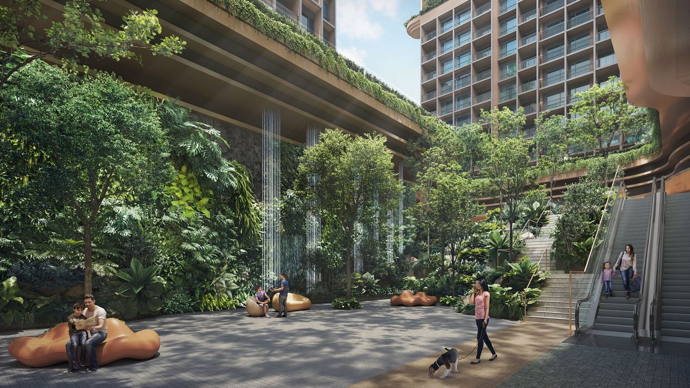 The Robertson Opus — courtyard render
