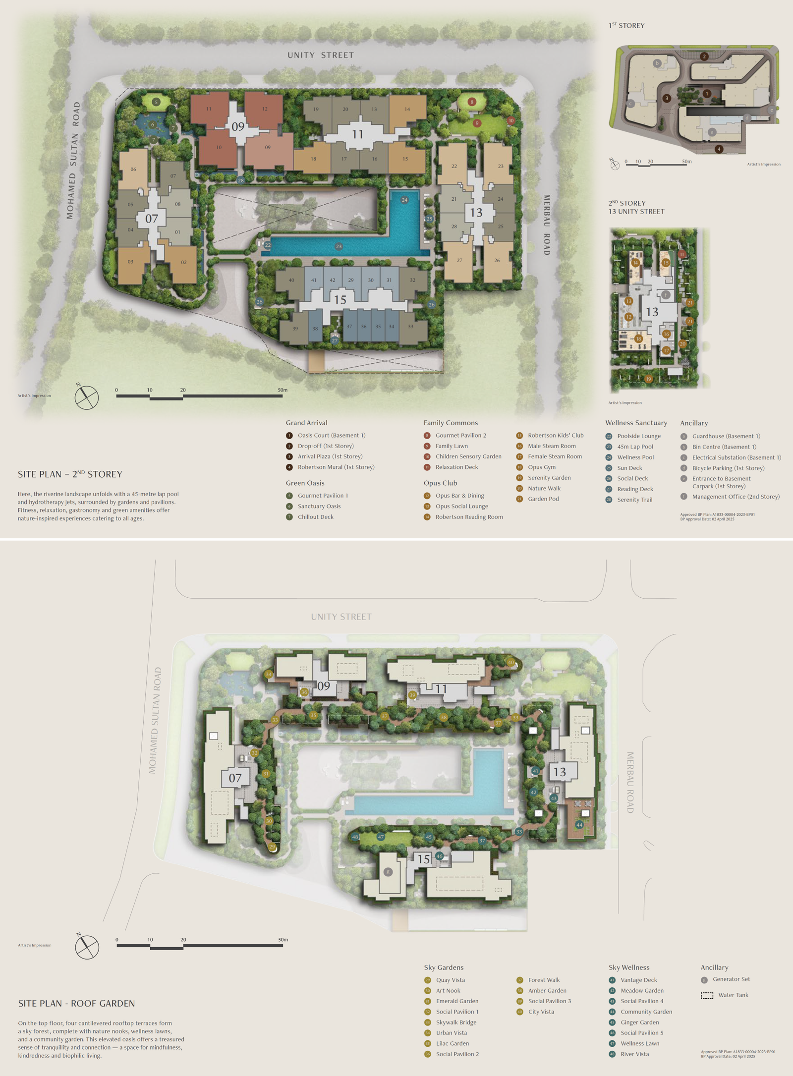 The Robertson Opus — site plan