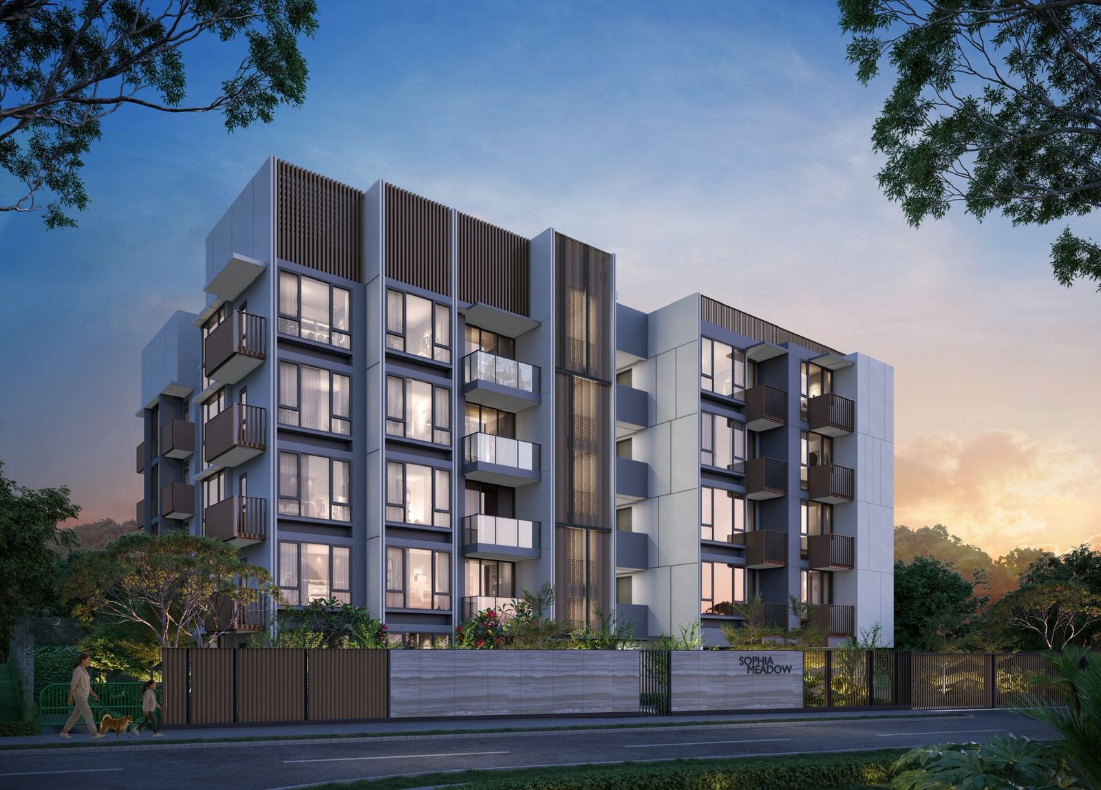 Sophia Meadow — artist's impression of the boutique low-rise at 132 Sophia Road