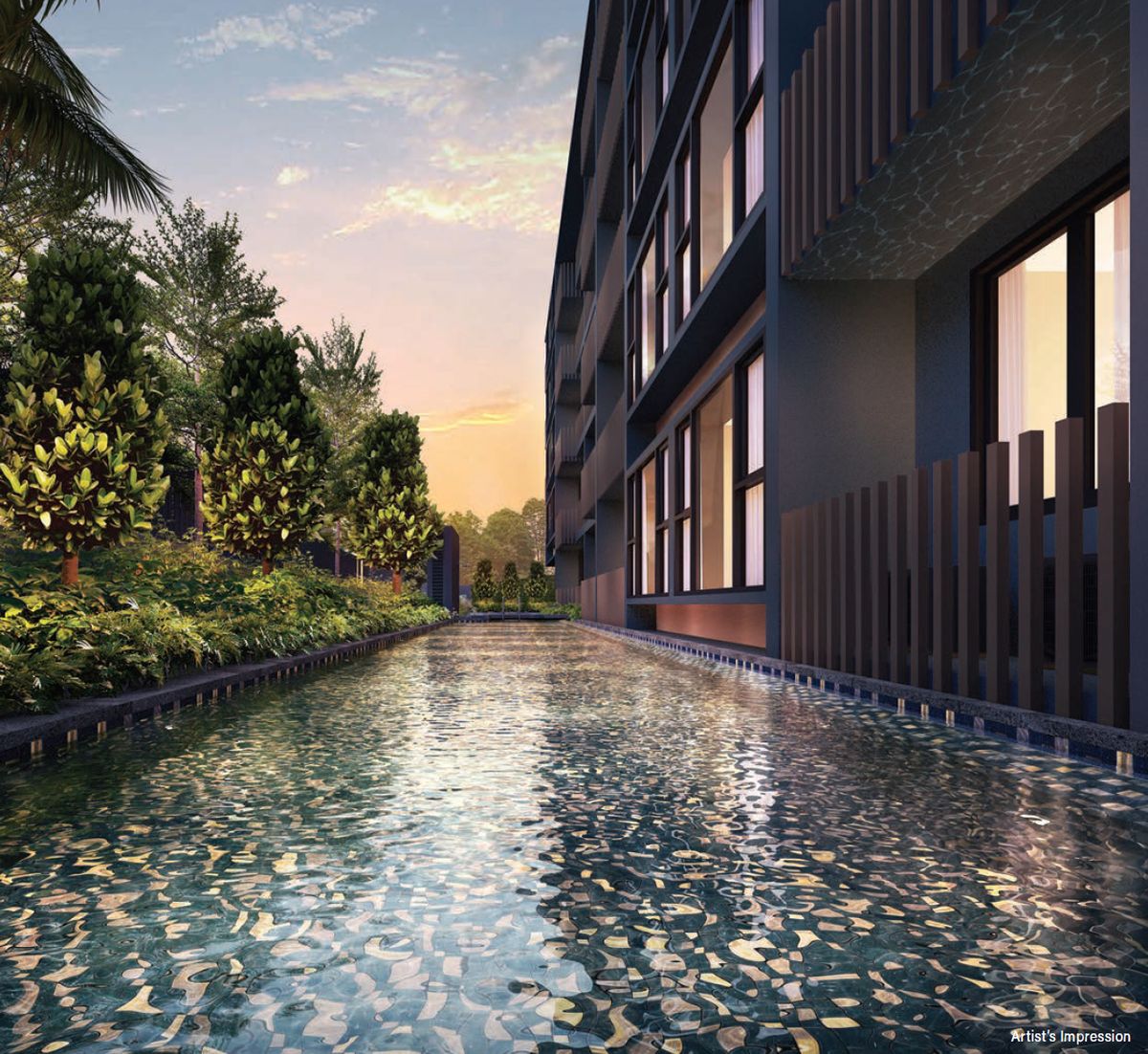 Sophia Regency — recreational swimming pool, artist's impression