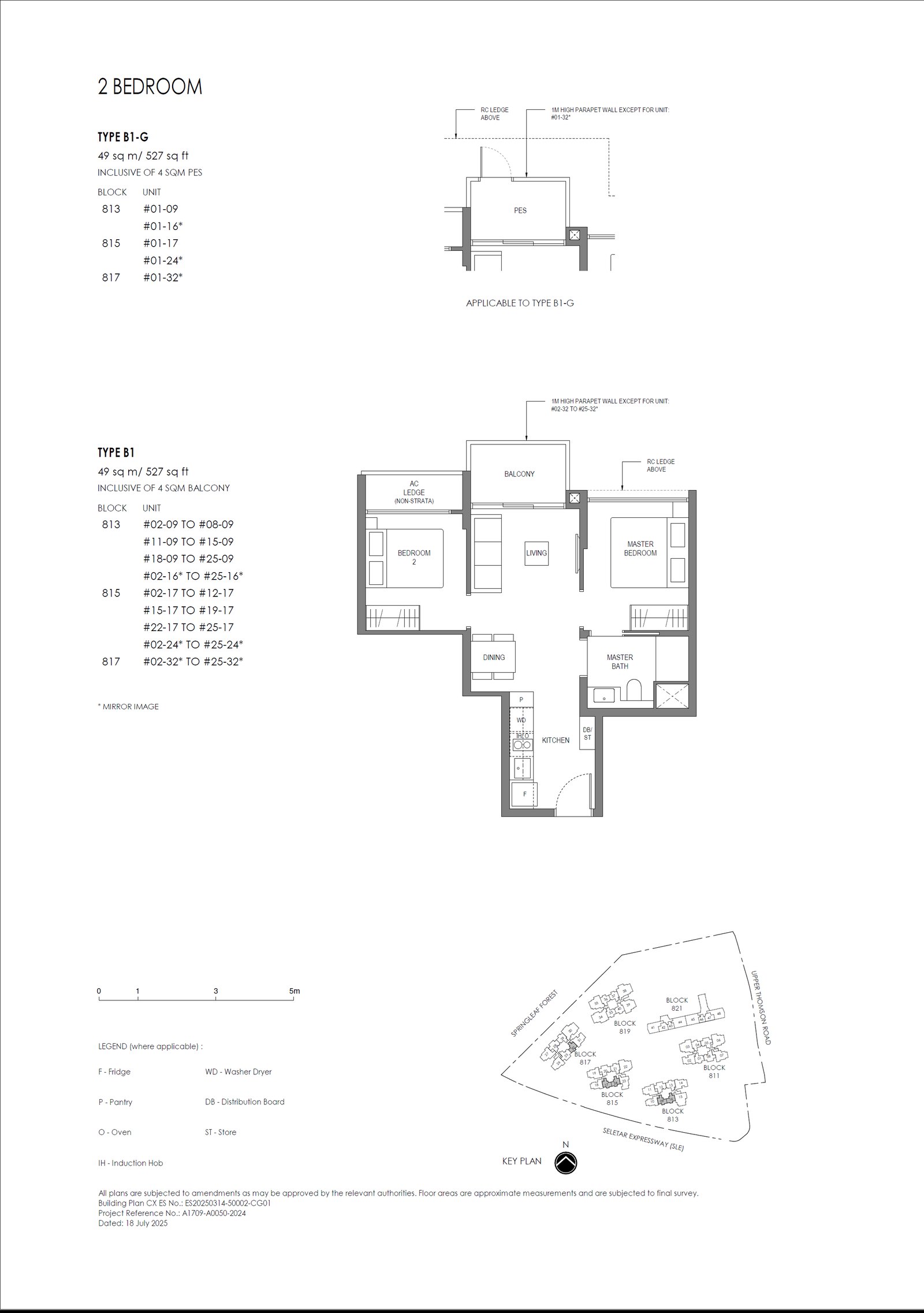 Floor plan B1 — 2 Bedroom (Basic)