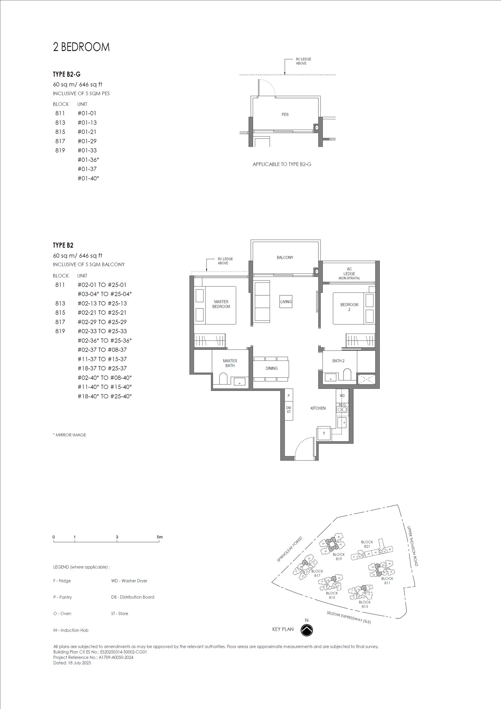 Floor plan B2 — 2 Bedroom (Standard)