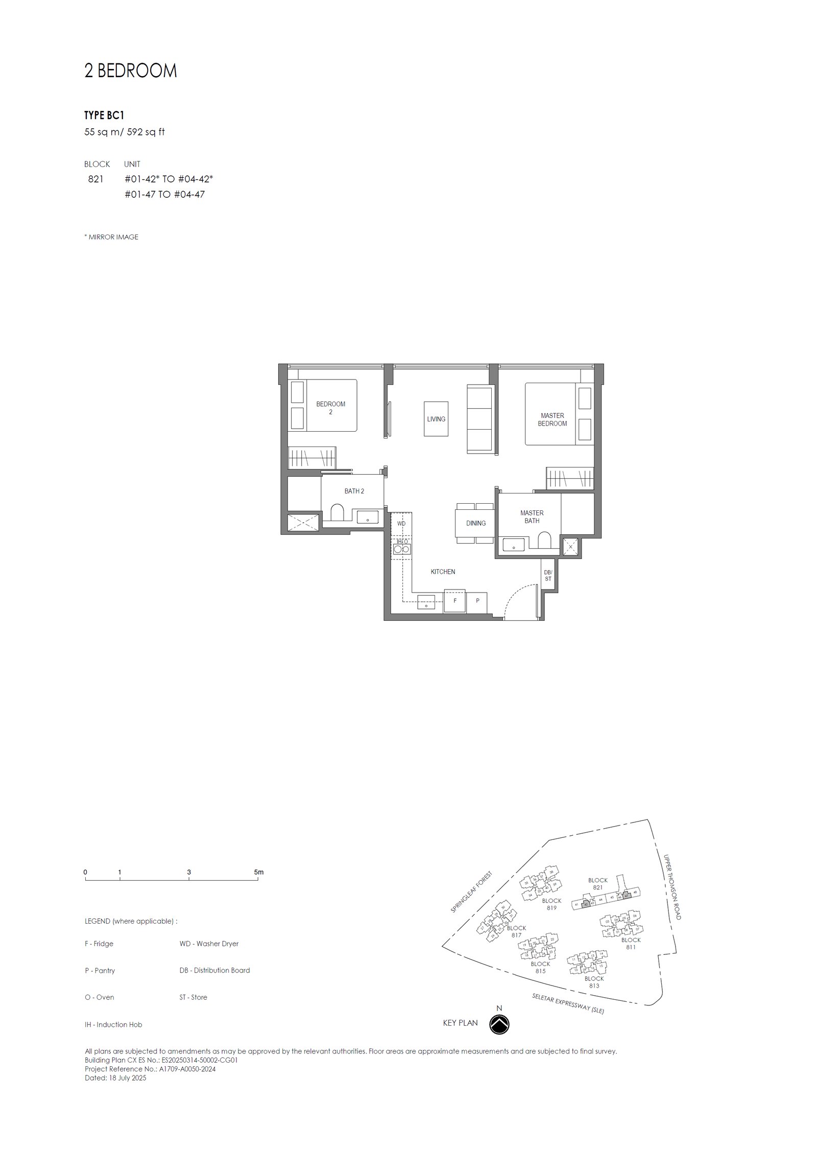 Floor plan BC1 — 2 Bedroom@conserved Building