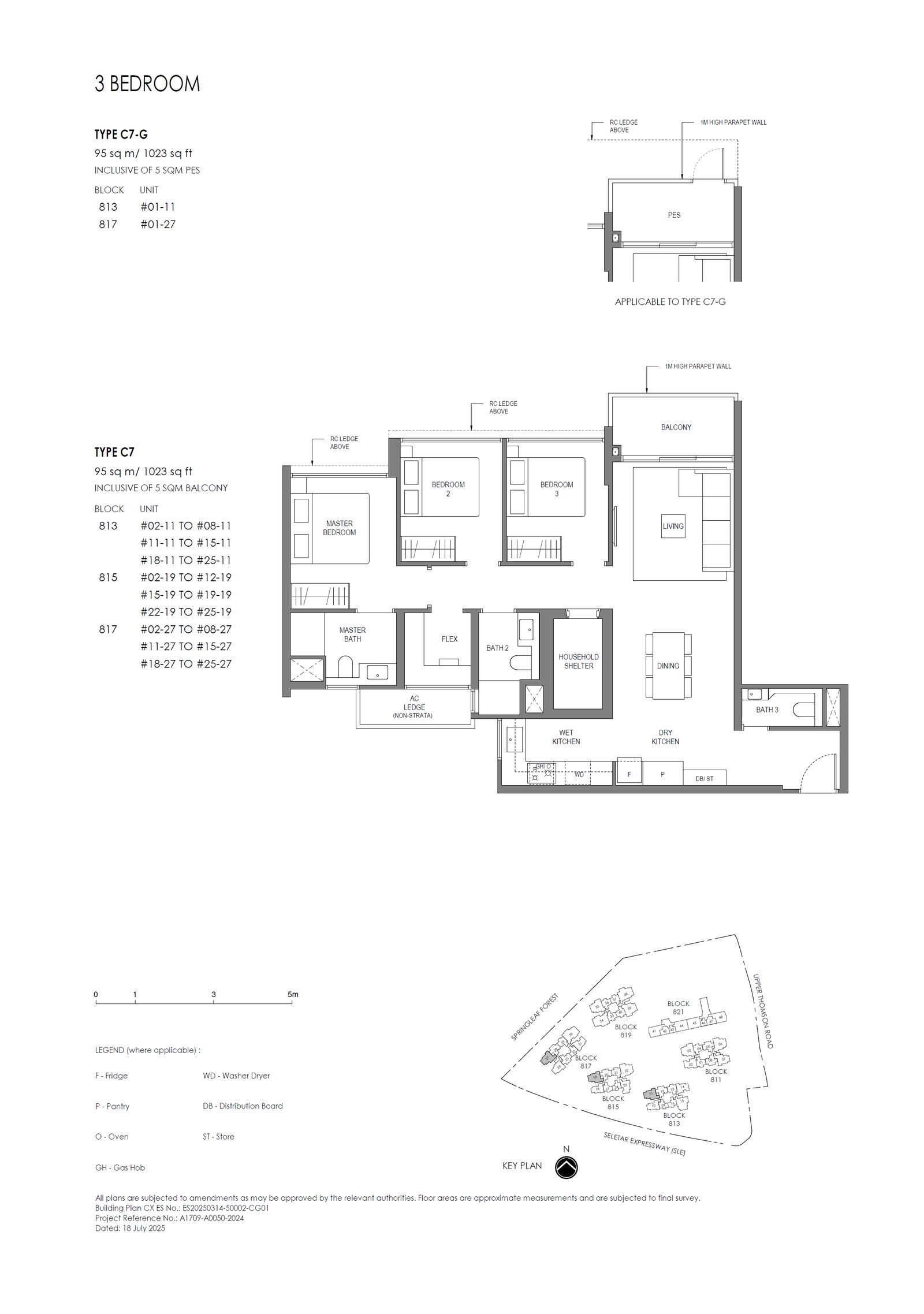 Floor plan C7 — 3 Bedroom (Plus)