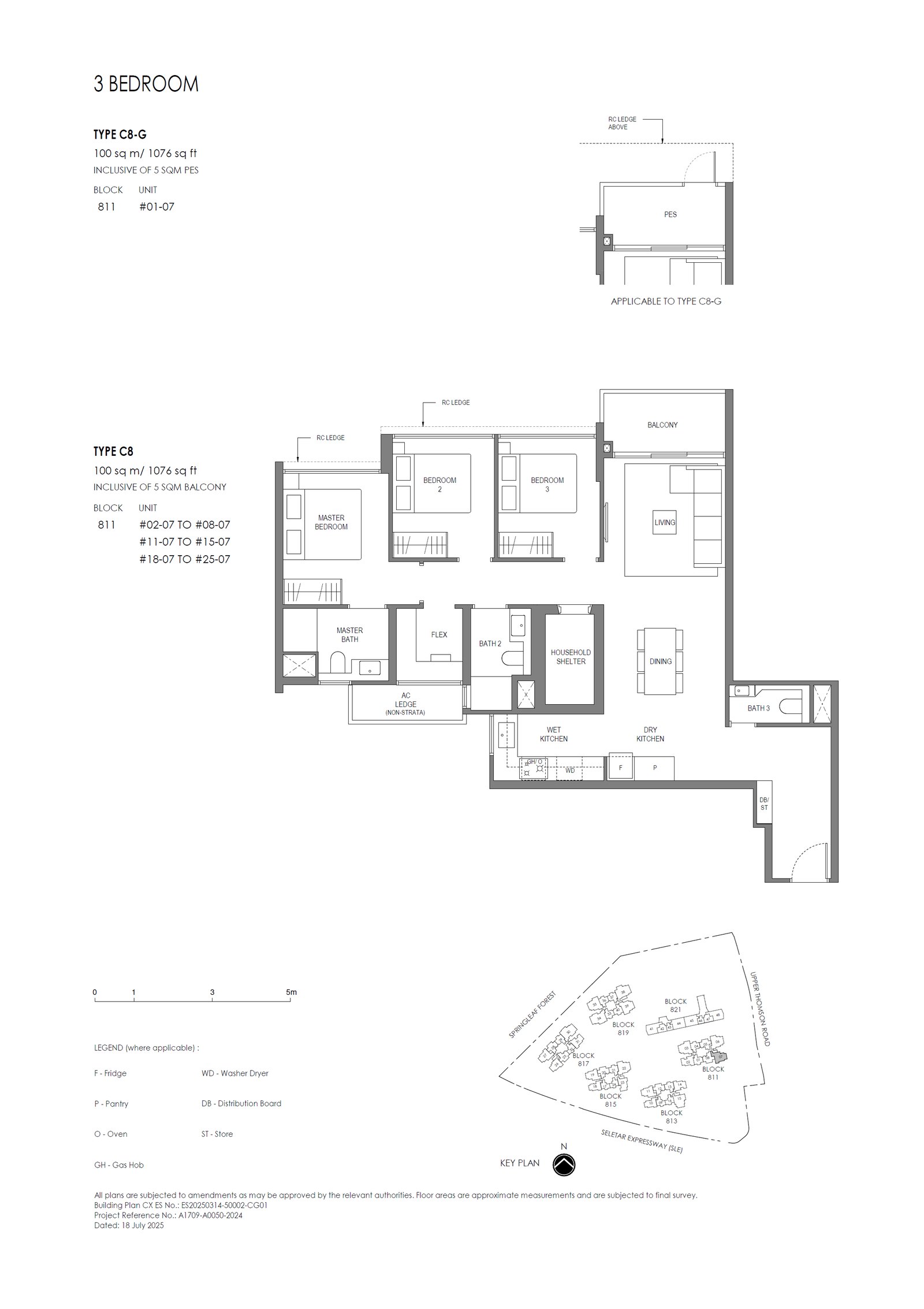 Floor plan C8 — 3 Bedroom (Plus)