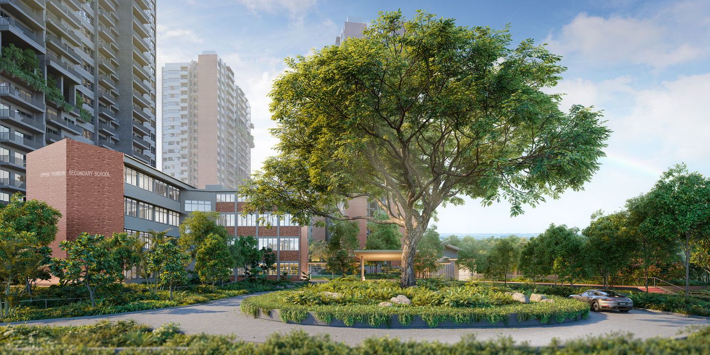 Springleaf Residence — Arrival raintree courtyard