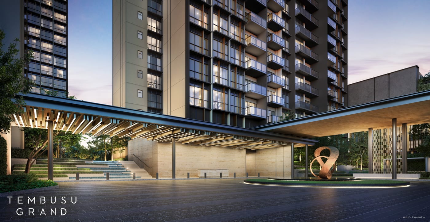 Tembusu Grand — Arrival courtyard