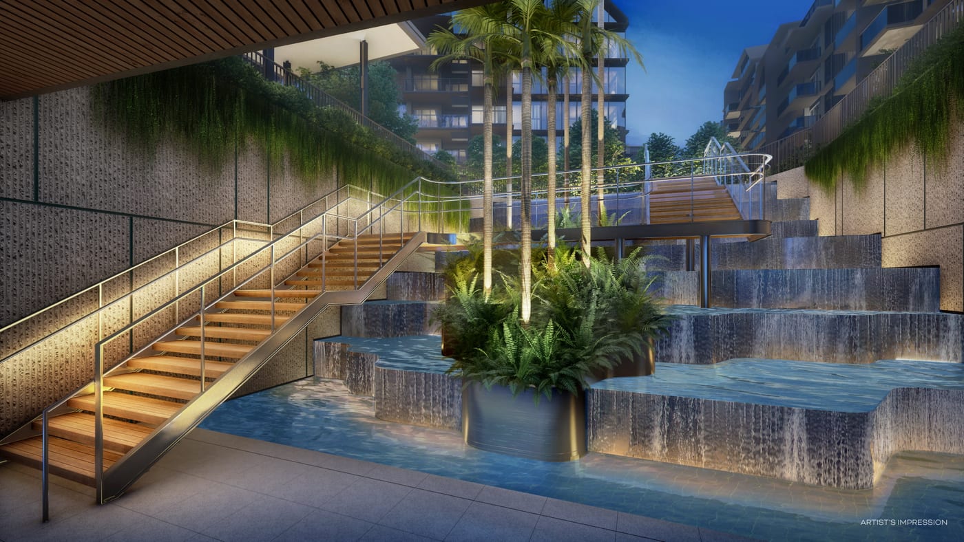 Terra Hill — water courtyard