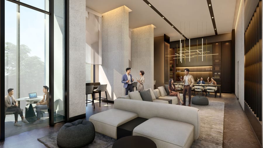The Collective at One Sophia — The Social Club, artist's impression