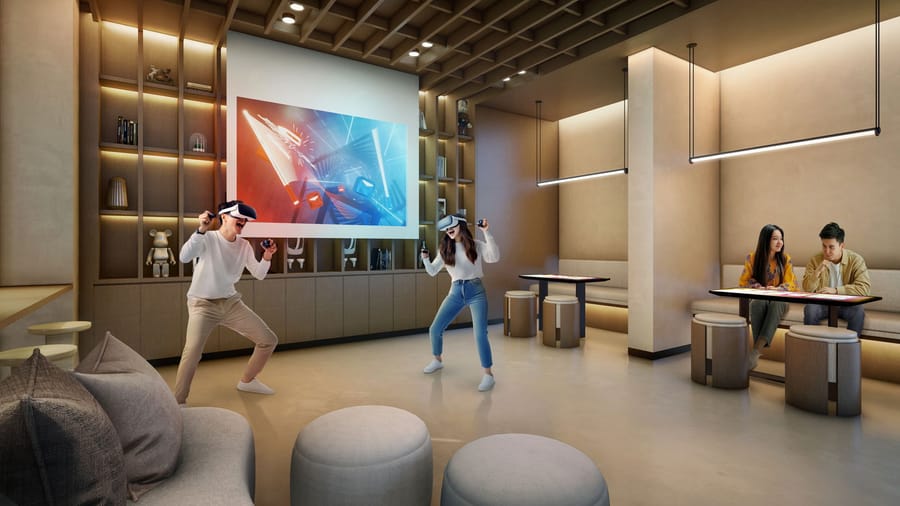The Collective at One Sophia — Games Room, artist's impression