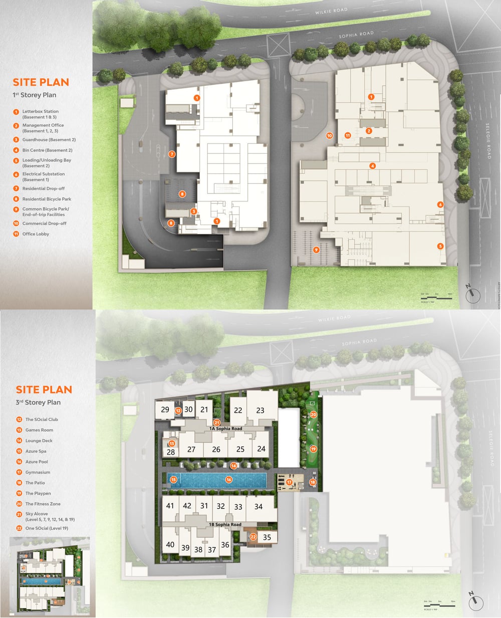 The Collective at One Sophia — site plan