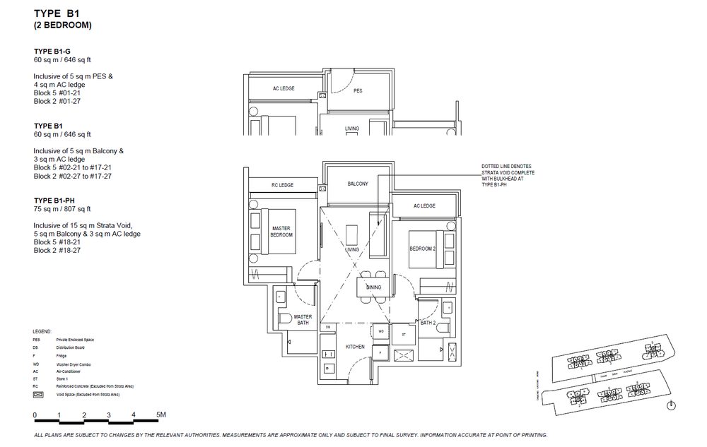 Floor plan B1 — 2 Bedroom
