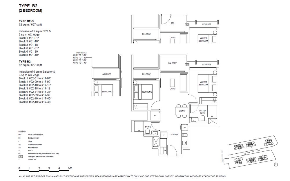 Floor plan B2 — 2 Bedroom