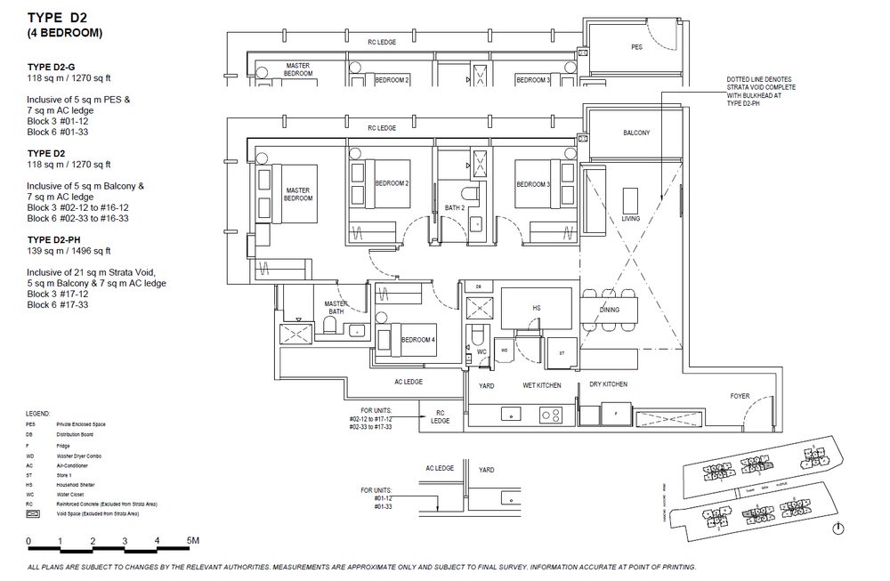 Floor plan D2 — 4 Bedroom