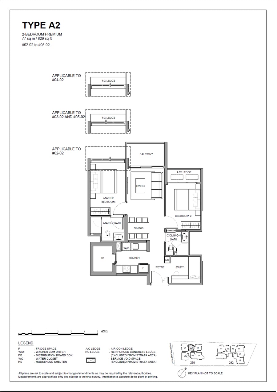 Floor plan A2 — 2 Bedroom Premium