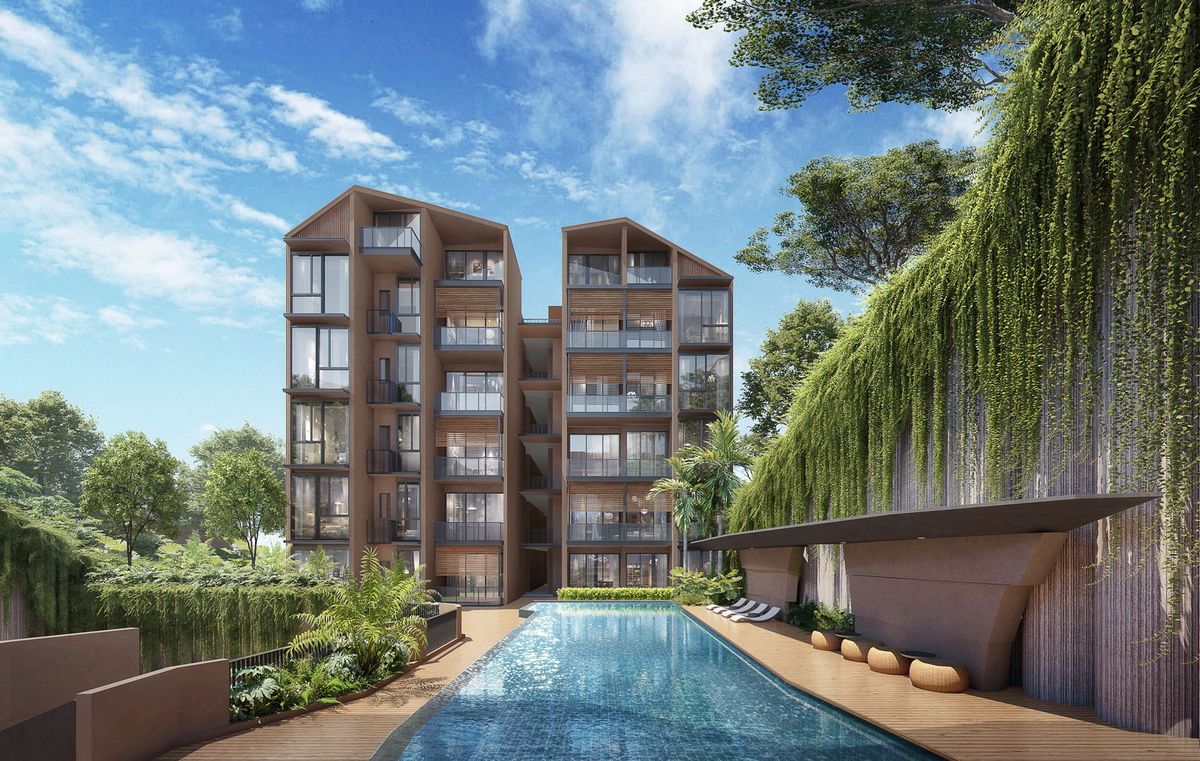 The Hillshore — swimming pool on the Landscape Deck, artist's impression