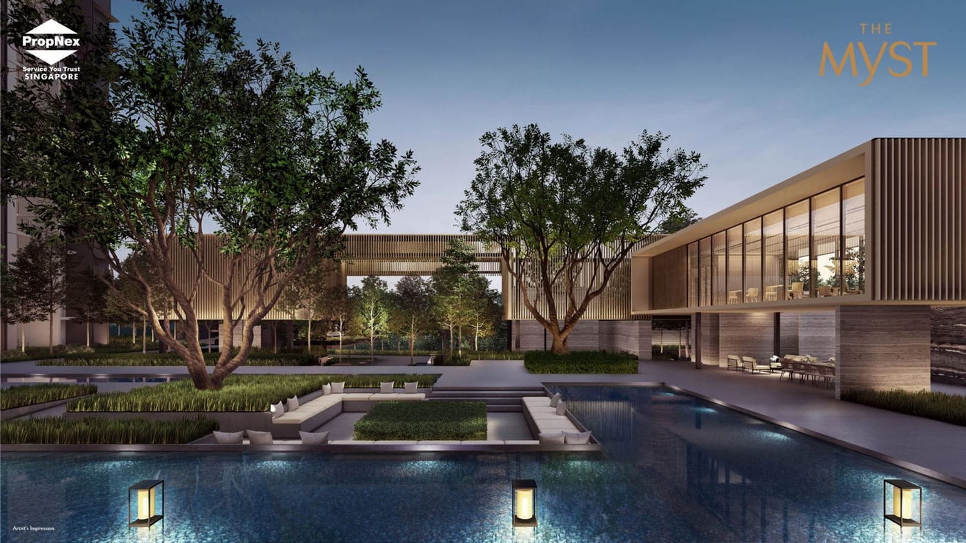 The Myst — The Grand Water Courtyard, artist's impression