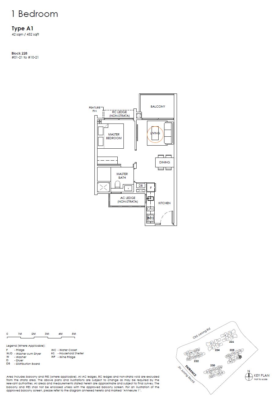 Floor plan A1 — 1 Bedroom