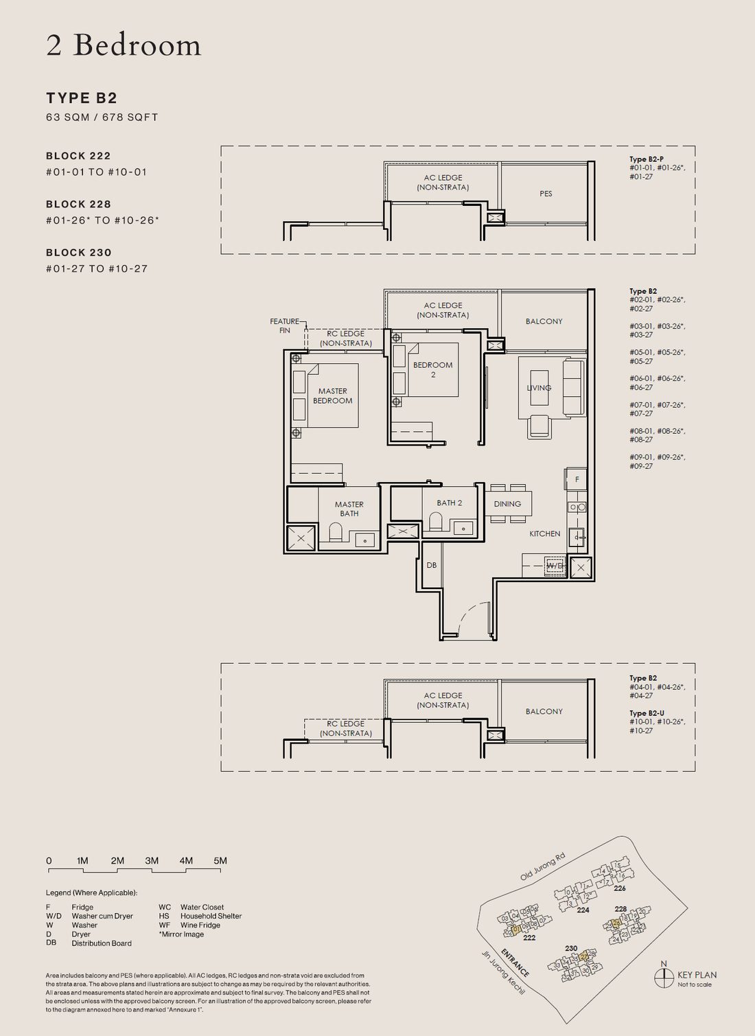 Floor plan B2-P — 2 Bedroom