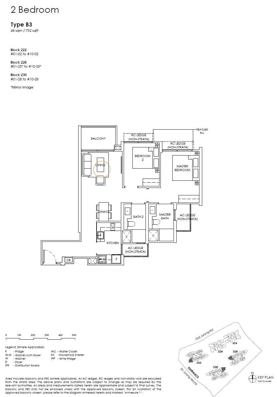 Floor plan B3 — 2 Bedroom