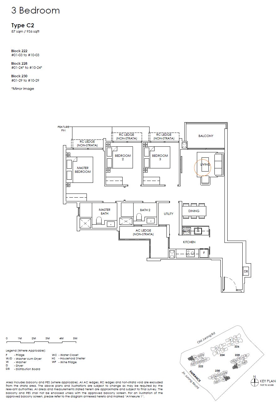 Floor plan C2 — 3 Bedroom