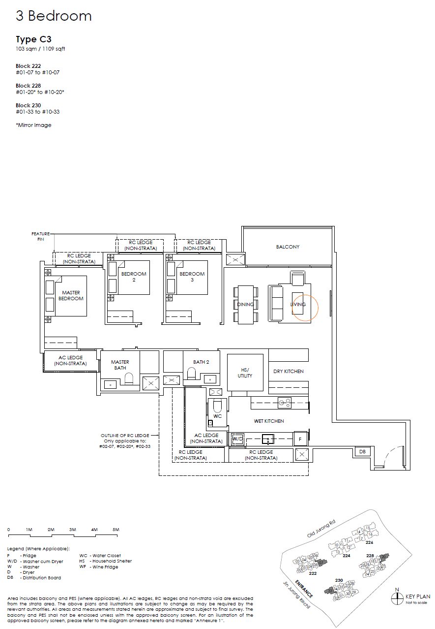 Floor plan C3 — 3 Bedroom
