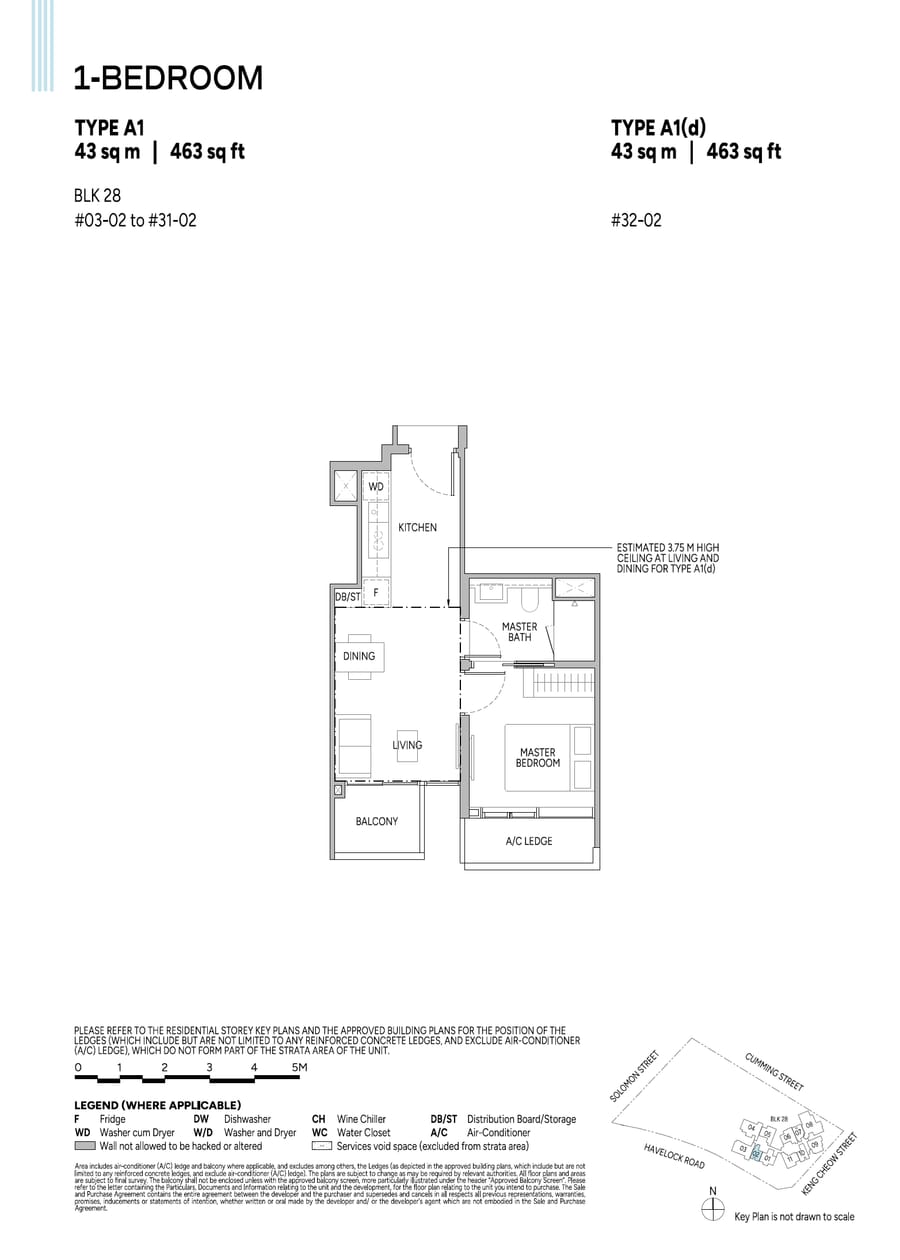 Floor plan A1 — 1 Bedroom
